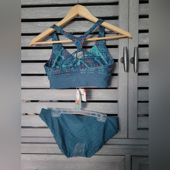 NWT! Prana Reversible Bikini Vivir Set - Lagos Lagon, Size XS - Picture 7 of 9